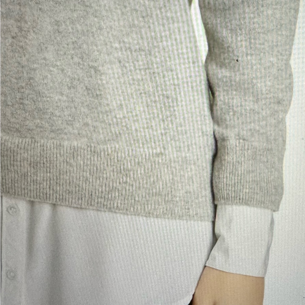 Veronica Beard Brami Mixed Media Layered Look Wool & Cashmere Sweater - Picture 12 of 12